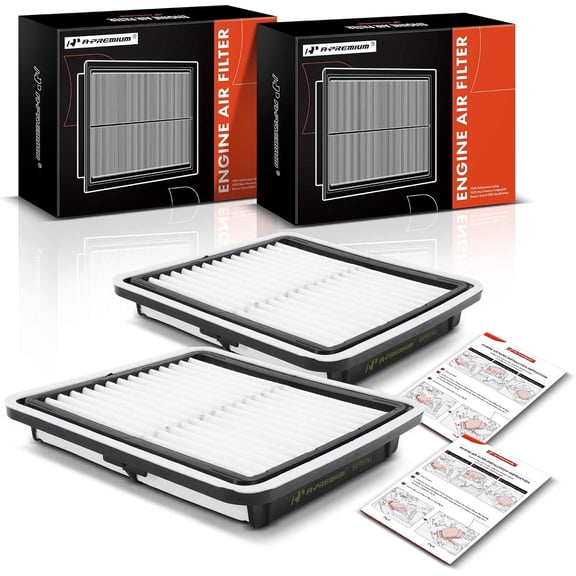 A-Premium 2-PC Engine Air Filter Compatible with Subaru Model - Impreza(2008-2016) Legacy(2005-2019) Outback(2005-2019) WRX(2013-2021) Forester(2009-2018) Tribeca(2008-2014) - Replace 16546-AA090