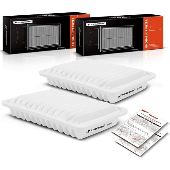 A-Premium 2-PC Engine Air Filter Compatible with Toyota, Pontiac & Scion Models - Corolla 2009-2019, Matrix 2009-2014, Yaris 2006-2018, Vibe 2009-2010, iM 2016, xD 2008-2014