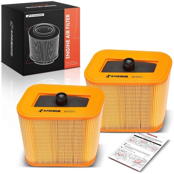 A-Premium 2-PC Engine Air Filter Compatible with BMW E90/E92/E93 Series M3 2010 2011 2012 2013