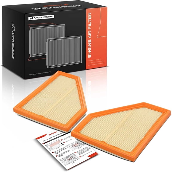 A-Premium 2-PC Engine Air Filter Compatible with BMW G80 Series M3 2021-2025, G82 Series M4 2021-2026, 3.0L