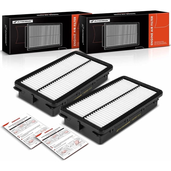 A-Premium 2-PC Engine Air Filter Compatible with Genesis GV70 2022 2023 2024, 2.5L, Replace# 28113AR100