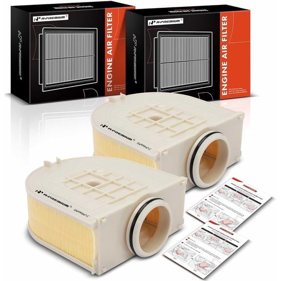 A-Premium 2-PC Engine Air Filter Compatible with Genesis GV80 2021 2022 2003 2024, 2.5L 3.5L, Replace# 28113T6310, PA99847