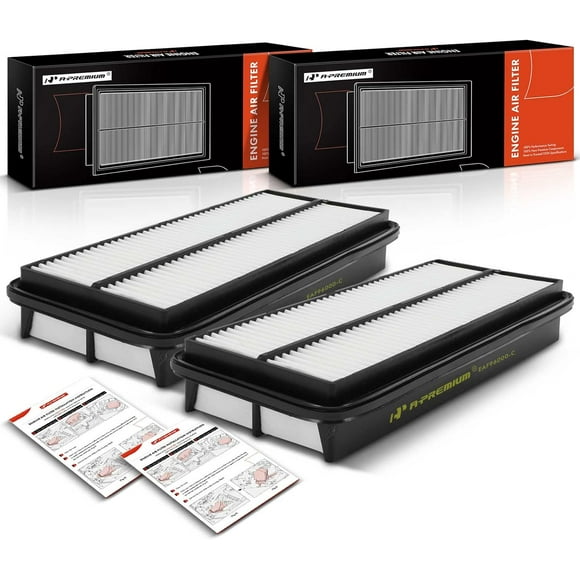 A-Premium 2-PC Engine Air Filter Compatible with Honda Accord 2003-2007 & Acura RL 2005-2008, TL 2004-2006, 3.0L 3.2L 3.5L