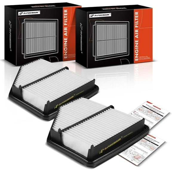 A-Premium 2-PC Engine Air Filter Compatible with Honda HR-V HRV 2016-2022, 1.8L, Replace# 1722051BH00