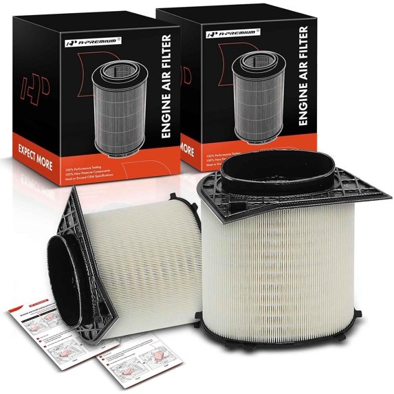A-Premium 2-PC Engine Air Filter Compatible with Mercedes-Benz C118 Series CLA45 AMG 2020 2021 2022 2023, 2.0L, Replace# 1390940100