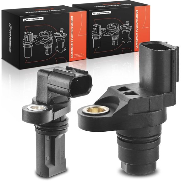 A-Premium 2-PC Engine Camshaft Crankshaft Position Sensors Compatible with Honda Civic 2012-2014, Fit 2009-2014, Insight 2010-2014, CR-Z 2011-2016 & Acura ILX 2013-2014, 1.3L 1.5L EV/BEV