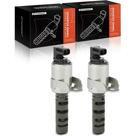 A-Premium 2-PC Engine Variable Valve Timing (VVT) Solenoid Compatible with Jaguar XF 2009-2010, XJ 2013, XJ8 2004-2009, XJR 2004-2009, S-Type 2000-2008, X-Type/XK/XK8/XKR/Super V8/Vanden Plas
