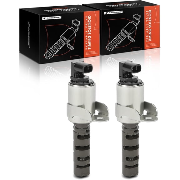 A-Premium 2-PC Engine Variable Valve Timing (VVT) Solenoid Compatible with Jaguar XF 2009-2010, XJ 2013, XJ8 2004-2009, XJR 2004-2009, S-Type 2000-2008, X-Type/XK/XK8/XKR/Super V8/Vanden Plas