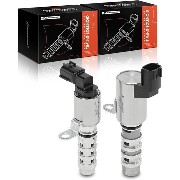 A-Premium 2-PC Engine Variable Valve Timing (VVT) Solenoid Compatible with Nissan Versa 2012-2014 1.6L, Versa Note 2014 1.6L, Replace# 23796ED00B