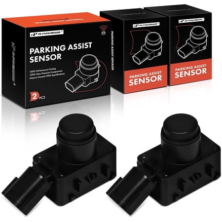 A-Premium 2-PC Front Reverse Backup Parking Assist Sensor Compatible with Toyota & Models Models - Prius 2016-2017/2019-2022, Prius AWD-e 2019-2022, Prius Prime, RX350, RX450h, RX350L, RX450hL