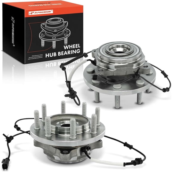 A-Premium 2-PC Front Wheel Hub and Bearing Assembly 8 Lug Compatible with Ram 2500 2014-2018 Ram 3500 2013-2018