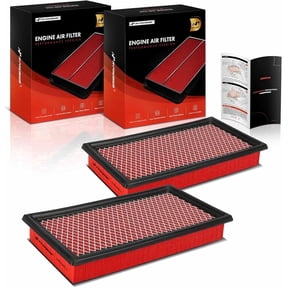 A-Premium 2-PC High-performance, Pre-oiled Engine Air Filter Compatible with Ford Explorer, Fusion, Edge, Taurus, Flex & Mazda 6, CX-9, Sable & Lincoln MKZ, MKX, MKS, MKT, Aviator, Replace# SPA-2395