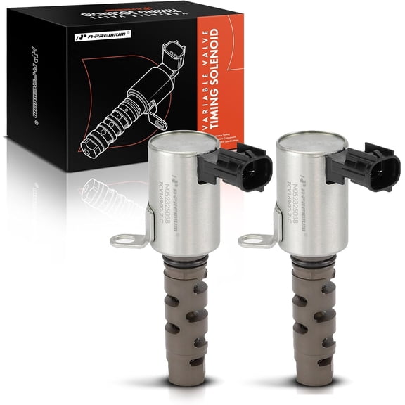 A-Premium 2-PC Intake Engine Variable Valve Timing (VVT) Solenoid Compatible with Subaru Outback 2010-2019, Legacy 2010-2019, Tribeca 2008-2014, 3.6L, Replace# 10921AA110