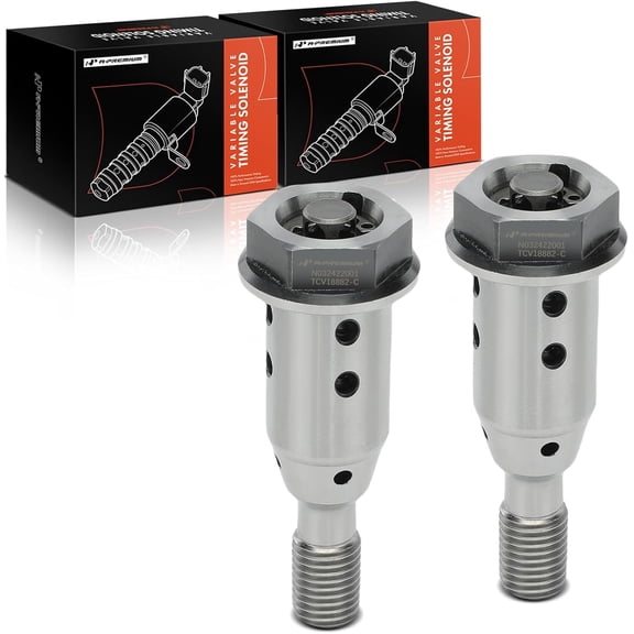 A-Premium 2-PC Intake & Exhaust Engine Variable Valve Timing (VVT) Solenoid Compatible with Chevrolet Cruze 2011-2016 Sonic 2012-2020 Trax Volt Cruze Limited & Buick Encore & Cadillac ELR
