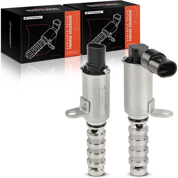 A-Premium 2-PC Intake & Exhaust Engine Variable Valve Timing (VVT) Solenoid Compatible with Hyundai Elantra Coupe, GT, Sonata, Tucson, Veloster, Kona & Kia Soul, Optima, Forte Koup, Seltos, Forte5