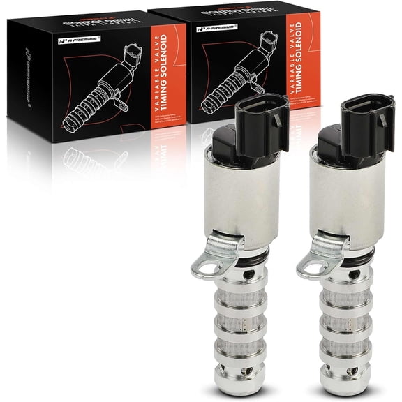 A-Premium 2-PC Intake & Exhaust Engine Variable Valve Timing (VVT) Solenoid Compatible with Hyundai & Kia Models - Elantra, Accent, Kona, Sonata, Tucson, Forte, Optima, Rio, Seltos, Soul - L4 1.6L