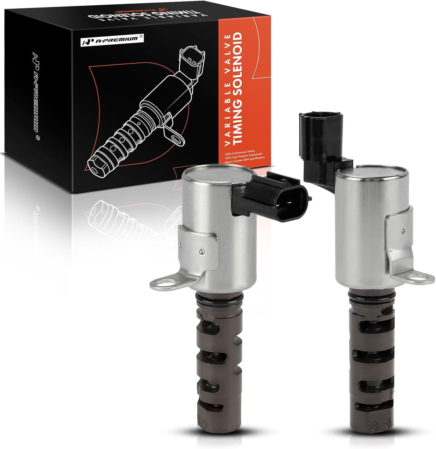 A-Premium 2-PC Intake and Exhaust Engine Variable Valve Timing (VVT) Solenoid Compatible with Jeep Compass 2007-2017, Patriot 2007-2017 & Dodge Journey, Avenger, Caliber & Chrysler 200, Sebring