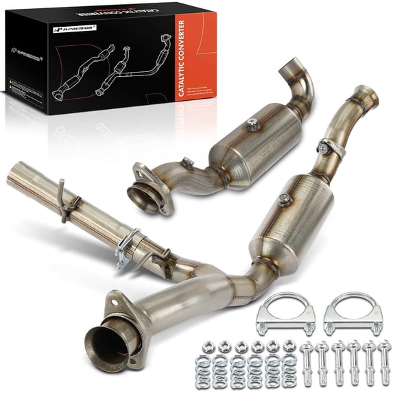 A-Premium 2-PC Left and Right Catalytic Converter Kit Direct-Fit Compatible with Ford F-150 2015 2016 2017 2018 2019 2020 3.5L, Turbocharged, E.P.A. Compliant