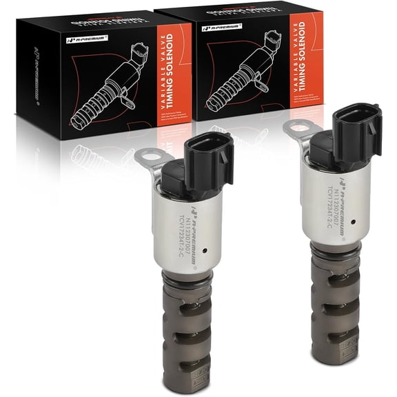 A-Premium 2-PC Left and Right Engine Variable Valve Timing (VVT) Solenoid Compatible with Toyota Tundra, 4Runner, Sequoia, FJ Cruiser, Land Cruiser & Lexus GS F, GS350, GS450h, GS460, GX460, LS460