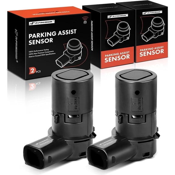 A-Premium 2-PC Rear Reverse Backup Parking Assist Sensor Compatible with Select Ford & Lincoln & Mercury - F-150, F-250 F-350 F-450 F-550 Super Duty, Explorer, Escape, Expedition, Blackwood, Mariner