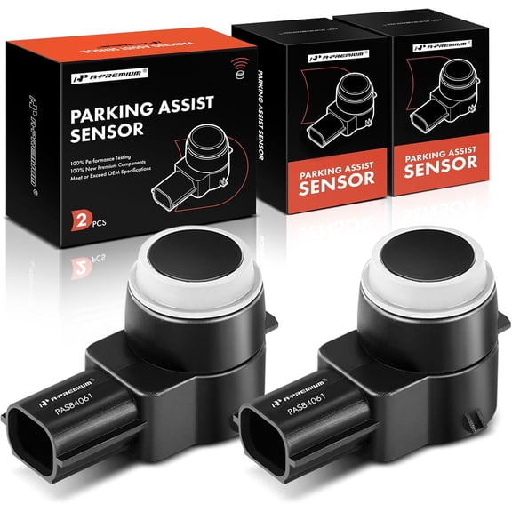 A-Premium 2-PC Reverse Backup Parking Assist Sensor Compatible with Select Chevrolet, GMC, Buick and Cadillac Models - Equinox, Cruze, Terrain, Camaro, Encore, Trax, Regal, XTS, Volt, Cascada, ELR