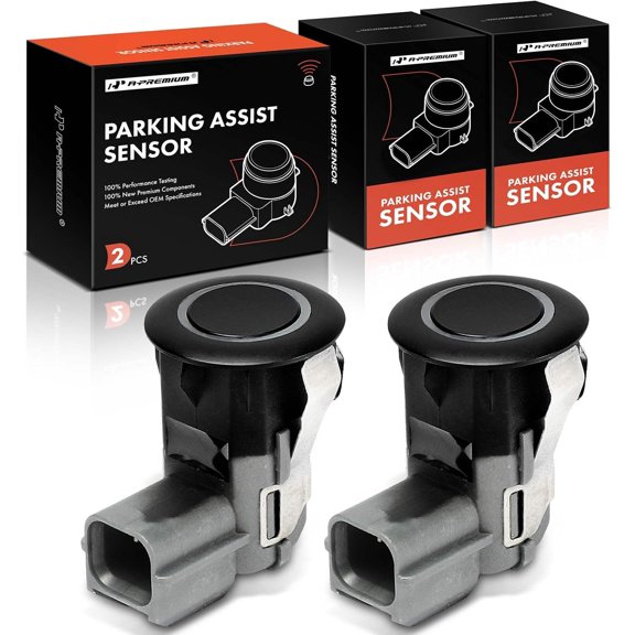 A-Premium 2-PC Reverse Backup Parking Assist Sensor Compatible with Select Infiniti & Nissan Models - QX50, Q60, G37, Cube, QX56, QX70, Q70, EX35, EX37, FX35, FX37, FX50, G25, G37, M35h, M37, M56