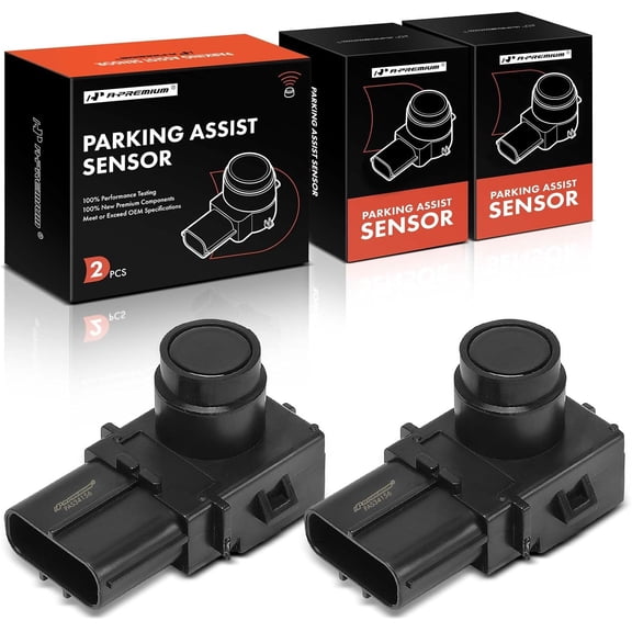 A-Premium 2-PC Reverse Backup Parking Assist Sensor Compatible with Select Lexus Models - LS460 2007-2014, LS600h 2008-2014, Replace# 8934150060