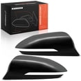 thumbnail image 1 of A-Premium 2 PCS Driver and Passenger Side Rearview Mirror Cover Caps Compatible with Hyundai Tucson/Santa Cruz 2022 2023 2024 - Smooth Black, with Turn Signal Hole, 1 of 5