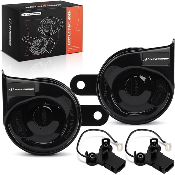 A-Premium 2 Pack Snail Horn Compatible with Toyota Camry, RAV4, Corolla, Prius, Highlander & Subaru Outback, Forester, Impreza, Legacy & Lexus ES, IS, GX, GS, LS, LX, with 2 Wire Connectors