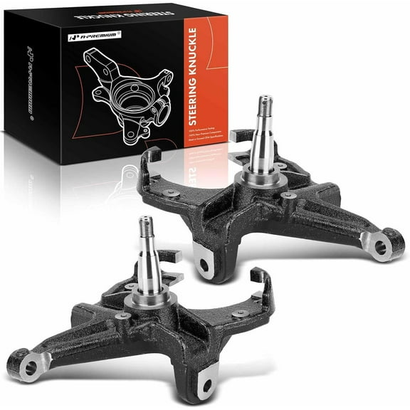 A-Premium 2 x Front Drop Spindles Compatible with Chevrolet C10 1975-1986, C10 Pickup 1973-1974 & GMC C15 1975-1978, C15/C1500 Pickup 1973-1974, Replace# LEA176082DER