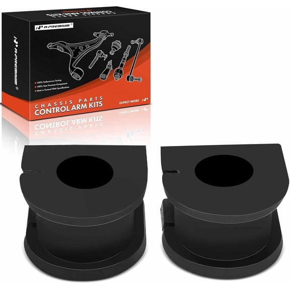 A-Premium 2 x Front To Frame or Front To Control Arm Sway Bar Bushing Kit, Compatible with Chevrolet Blazer C10 C30 Pickup G30 Van LLV R1500 Suburban R20 S10 & GMC C15 G25 Jimmy K35 S15 Sonoma P1500