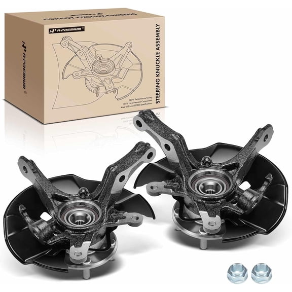 A-Premium 2 x Front Left and Right Steering Knuckle & Wheel Bearing Hub Assembly Compatible with Honda Civic 2012, Driver and Passenger Side