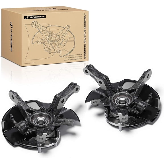A-Premium 2 x Front Left and Right Steering Knuckle & Wheel Bearing Hub Assembly Compatible with Honda Civic 2012, Driver and Passenger Side