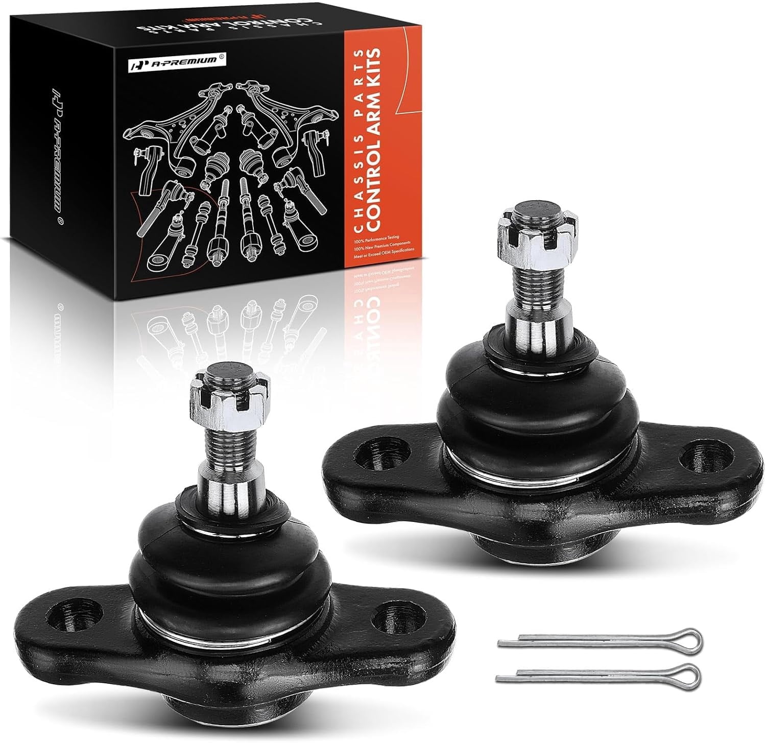 A-Premium 2 x Front Lower Ball Joint Compatible with Hyundai Elantra 2007-2012, Kia Optima 2007-2010, Forte 2010-2013, Forte Koup 2010-2013, Forte5 2012-2013, Rondo 2007-2012, Replace # K500074