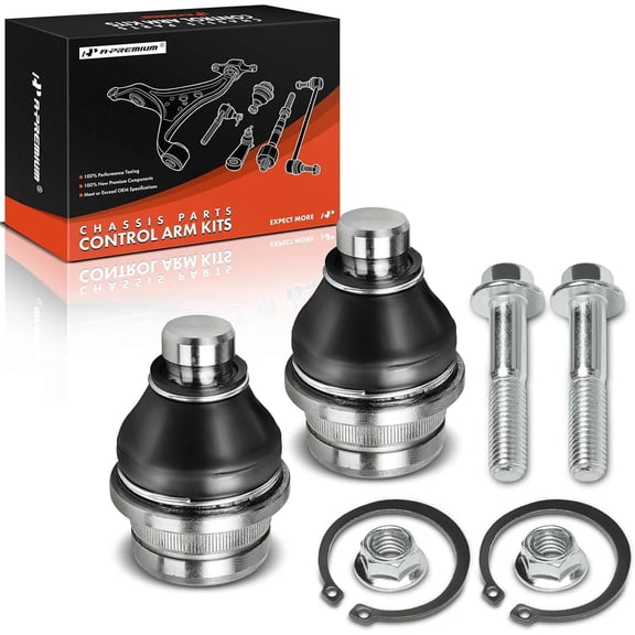 A-Premium 2 x Front Lower Ball Joint, Compatible with Jeep Compass 2007, Patriot 2007-2017 & Mitsubishi Lancer 2002-2007 & Dodge Caliber 2007-2012