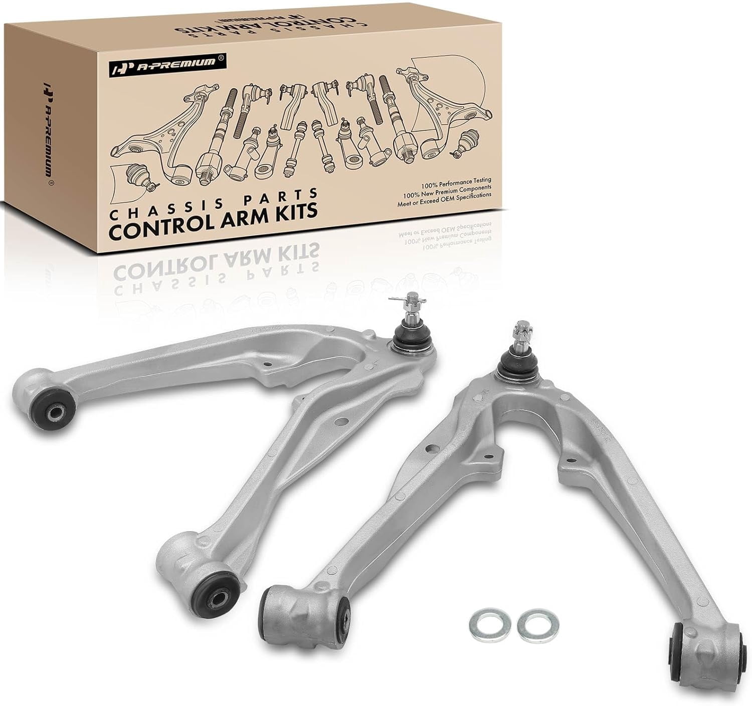 A-Premium 2 x Front Lower Control Arm with Ball Joint and Bushing ...