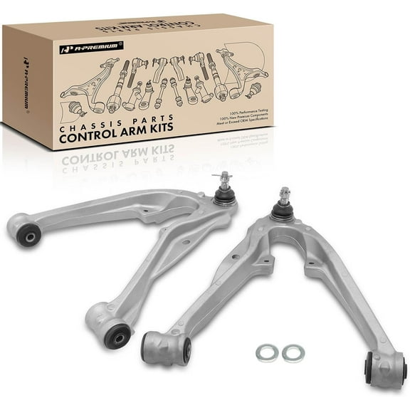 A-Premium 2 x Front Lower Control Arm with Ball Joint and Bushing, Compatible with Chevrolet Silverado 1500, Tahoe, Suburban 1500, Avalanche & GMC Sierra 1500, Yukon & Cadillac Escalade, Escalade ESV