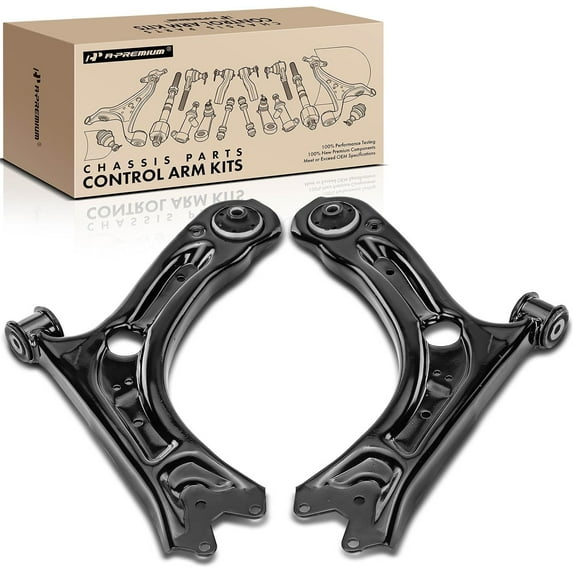 A-Premium 2 x Front Lower Control Arm Compatible with Volkswagen Passat 2012-2021, Beetle 2012-2019