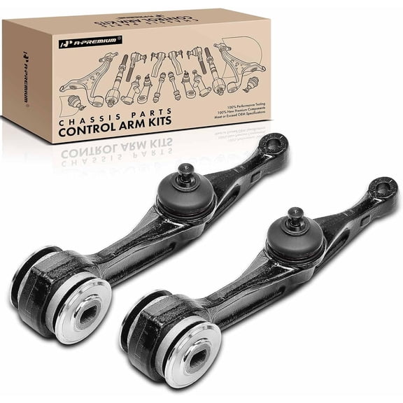 A-Premium 2 x Front Lower Rearward Control Arm, with Bushing, Compatible with Mercedes-Benz S350/S65 AMG 2006, S430/S500/CL500 2000-2006, S55 AMG/S600/CL55 AMG/CL600 2001-2006, CL65 AMG 2005-2006