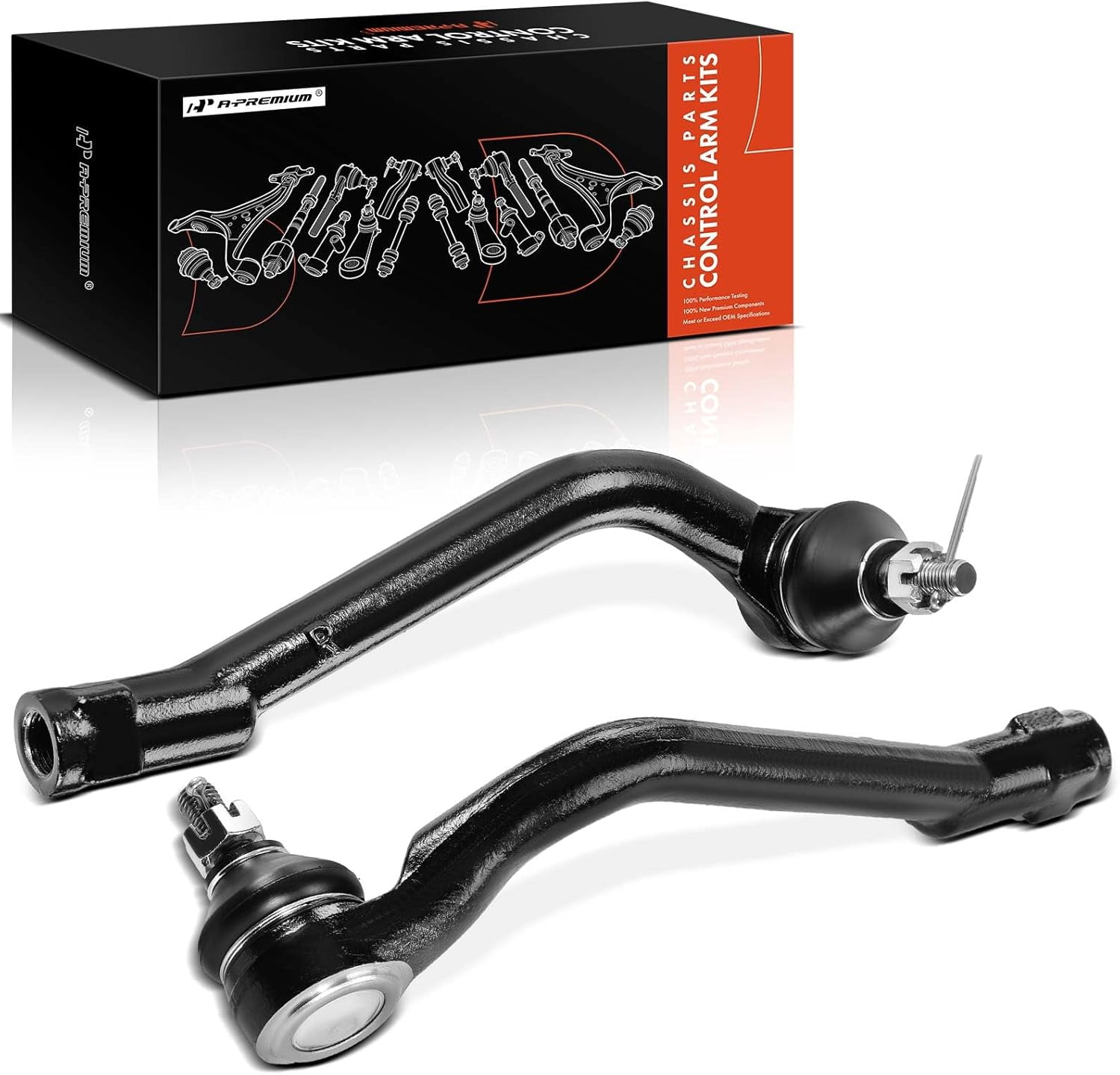 A-Premium 2 x Front Outer Tie Rod End Compatible with Hyundai Sonata 2011-2014, Tucson 2010-2017, Azera 2012-2017 & Kia Optima 2011-2015, Sportage 2011-2016, Cadenza 2014-2016