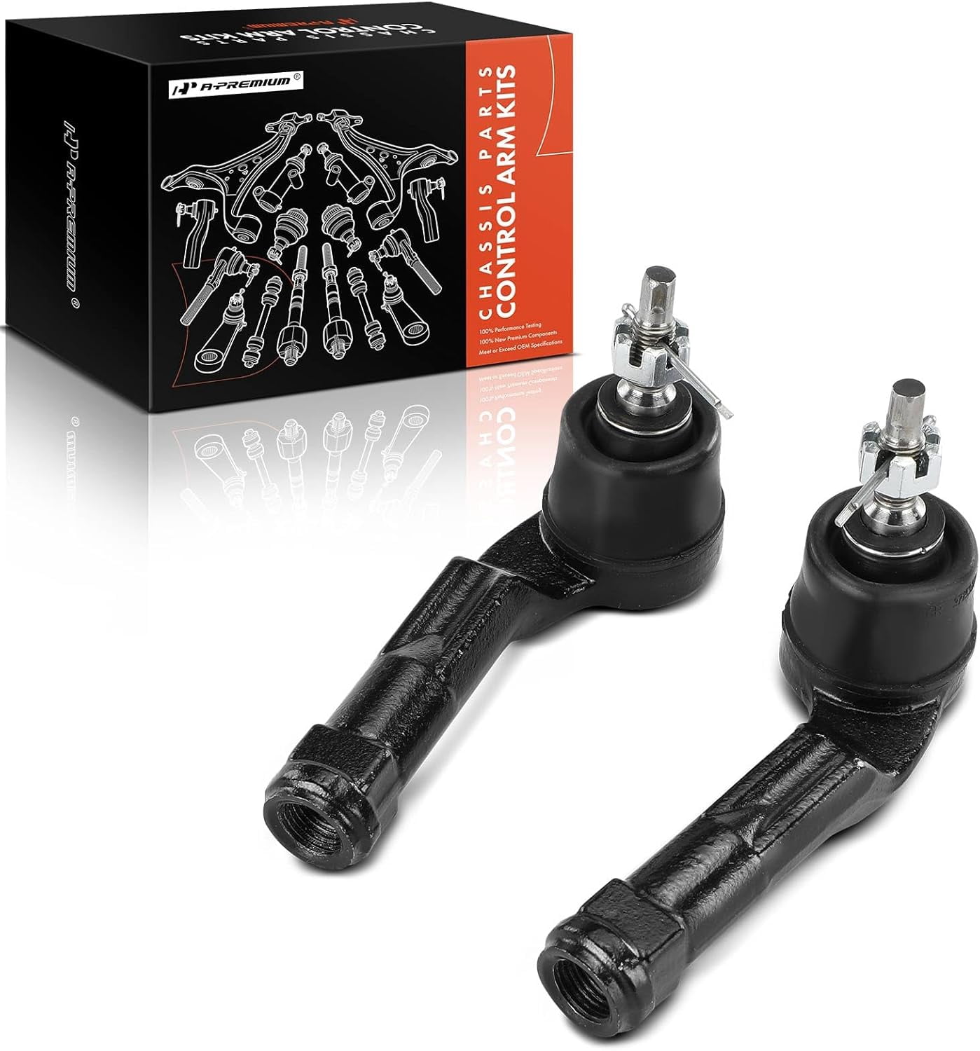 Venue Rods A-Premium 2 x Front Outer Tie Rod Ends Compatible with Hyundai Elantra ...