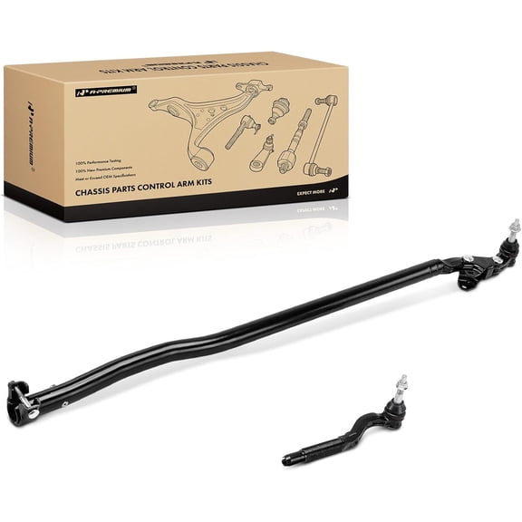 A-Premium 2 x Front Outer Tie Rod Ends, Compatible with Jeep JL Series Wrangler 2018-2024, JT Series Gladiator 2020-2024, Except Wide Track Front Suspension