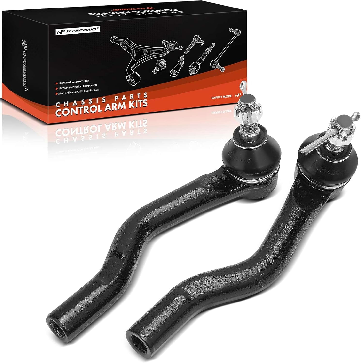 A-Premium 2 x Front Outer Tie Rod Ends, Compatible with Honda Accord ...