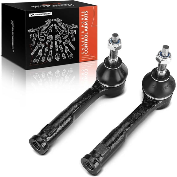 A-Premium 2 x Front Outer Tie Rod Ends, Compatible with Jeep MP Series Compass 2017-2023, BU Series Renegade 2015-2018 & Fiat 500X 2016-2022