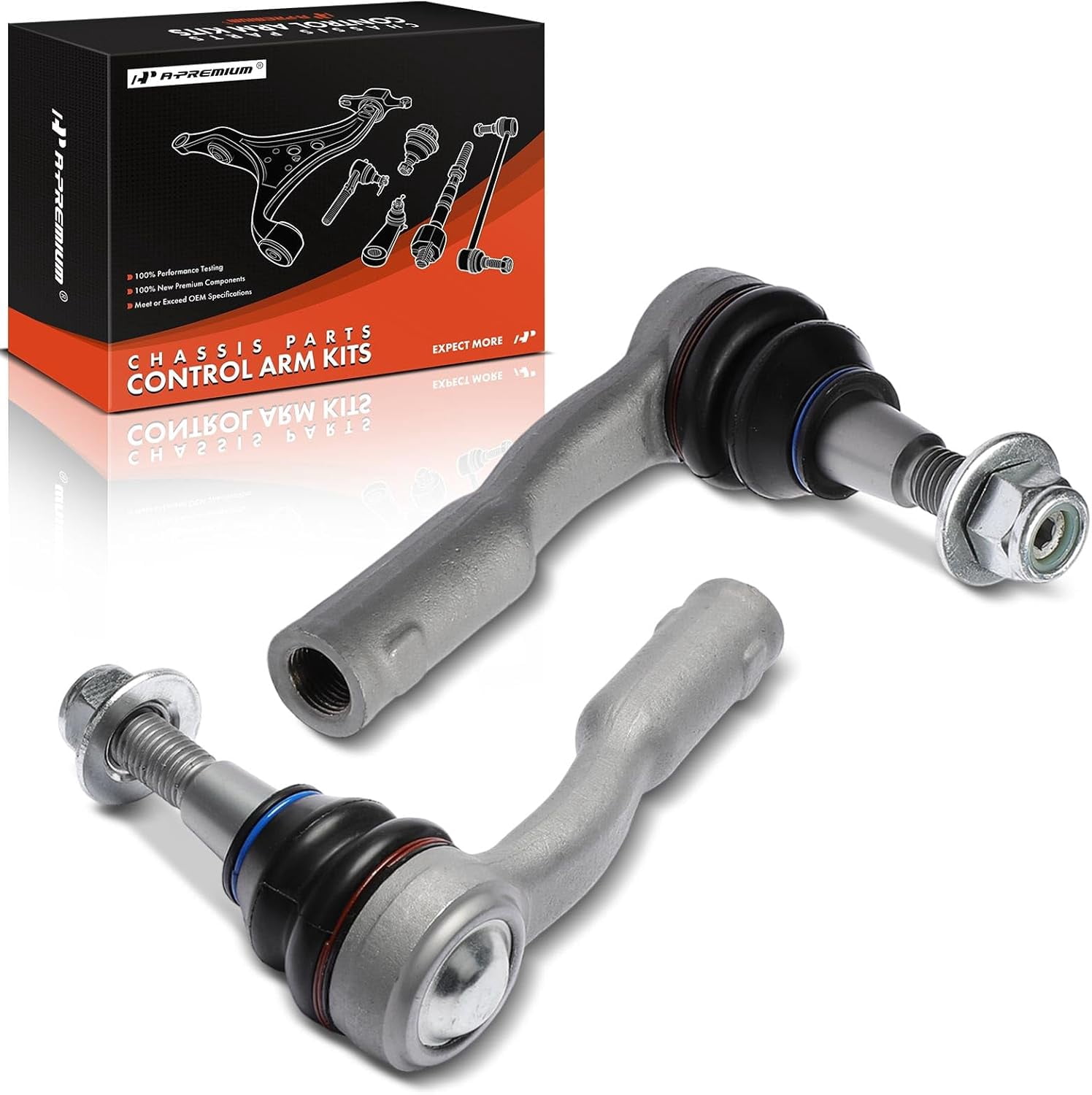 A-Premium 2 x Front Outer Tie Rod Ends, Compatible with Land Rover ...