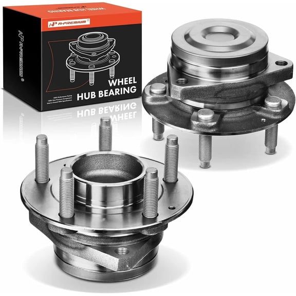 A-Premium 2 x Front or Rear Wheel Bearing and Hub Assembly with 5-Lug Compatible with - 2016-2024 - [Rear Side] Chevrolet Malibu Buick Lacrosse Regal Sportback Envision; [Front Side] Cadillac CT4
