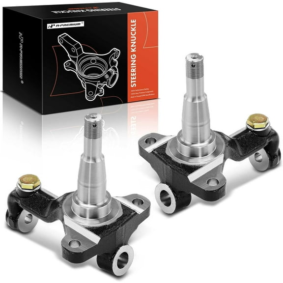 A-Premium 2 x Front Stock Spindles Compatible with Chevrolet Malibu, Camaro, Chevelle, El Camino, Monte Carlo & Oldsmobile 442, Cutlass & Buick Gran Sport, GS, GS 350 & Pontiac Firebird, GTO, LeMans