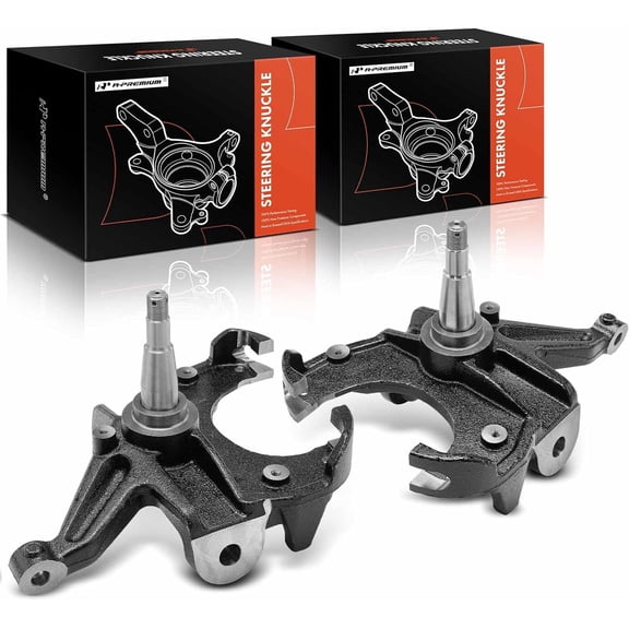 A-Premium 2 x Front Suspension 3" Drop Spindles, Compatible with Chevrolet & GMC Models - 1973-1991 - C10, C10 Suburban, R10, R10 Suburban, R1500 Suburban, C1500, C1500 Suburban - RWD Only