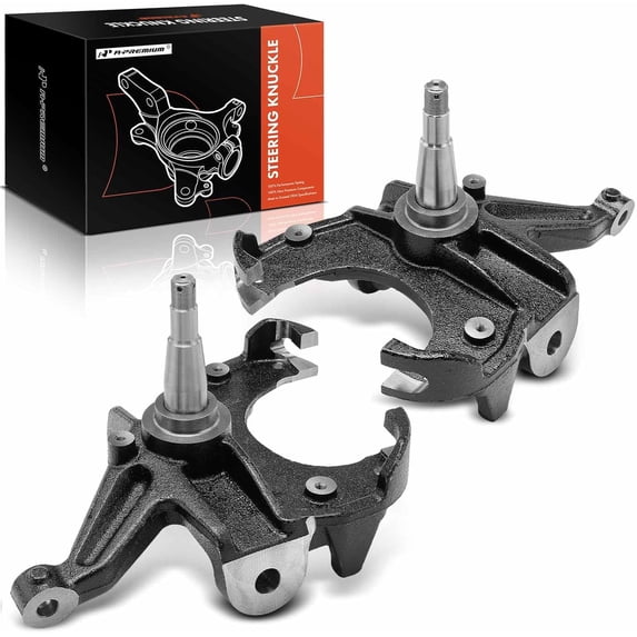 A-Premium 2 x Front Suspension 3" Drop Spindles, Compatible with Chevrolet & GMC Models - 1973-1991 - C10, C10 Suburban, R10, R10 Suburban, R1500 Suburban, C1500, C1500 Suburban - RWD Only