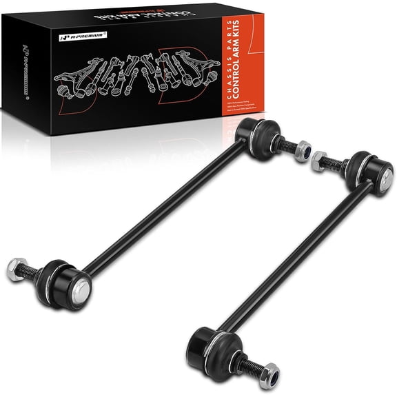 A-Premium 2 x Front Sway Bar Link Stabilizer Link Kit Compatible with Nissan Cube 2009-2014, Versa 2007-2019, Versa Note 2014-2019, Replace# K750098, 54618AX401